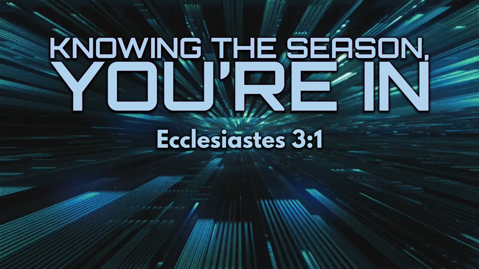 05.18.2025 - Knowing The Season, You’re In