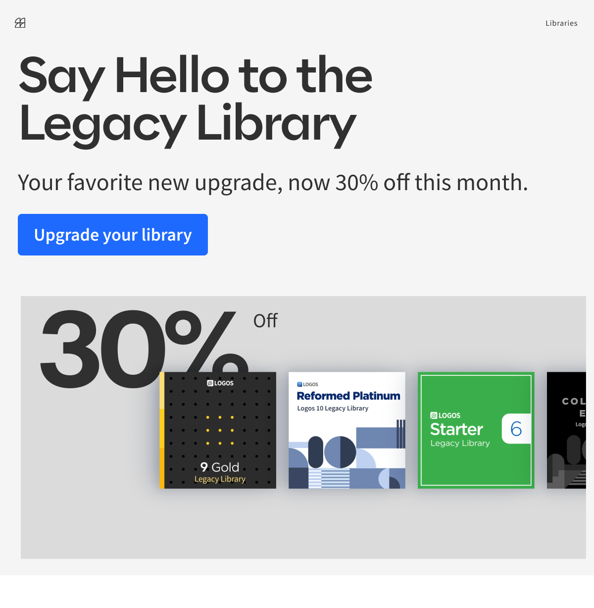 Say Hello to the Legacy Library