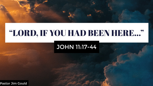 Lord, if you had been here...