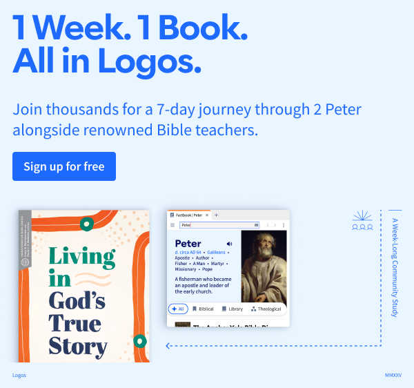 1 Week. 1 Book. All in Logos