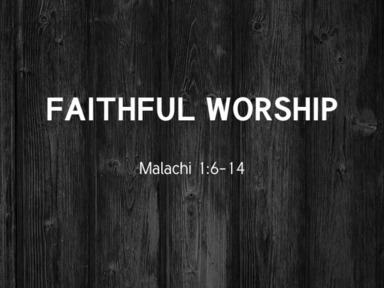 8-3-2025 Faithful Worship