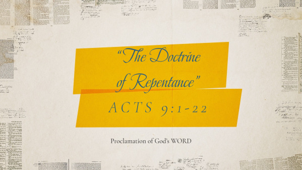 "The Doctrine of Repentance"
