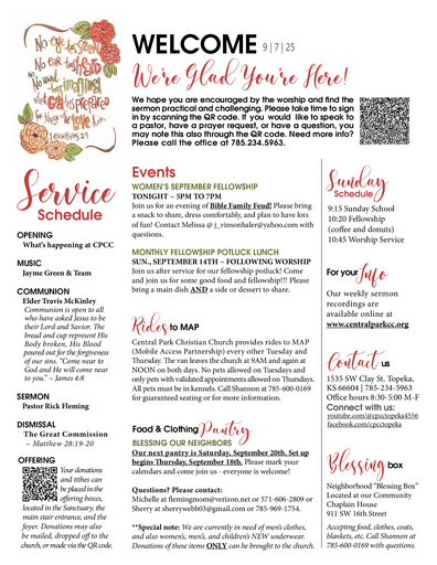 20250907SM Bulletin