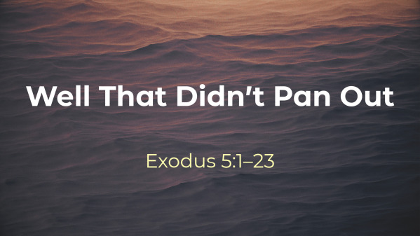 Well That Didn’t Pan Out