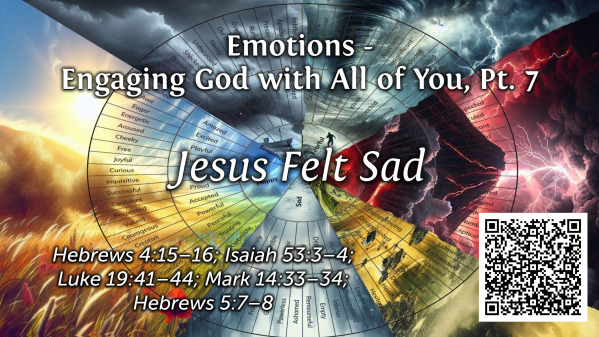 Emotions - Engaging God with All of You Part 7 - Jesus Felt Sad