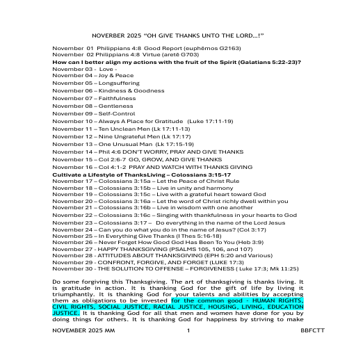 NOVERBER 2025 MORNING MANNA