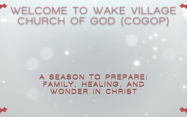 A Season to Prepare (pre-advent)