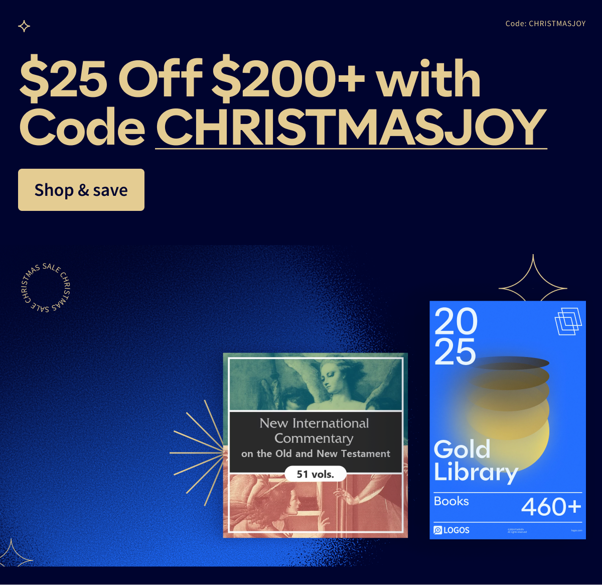 $25 Off $200+ with Code CHRISTMASJOY