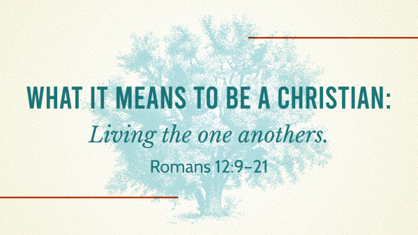 Living the one anothers.