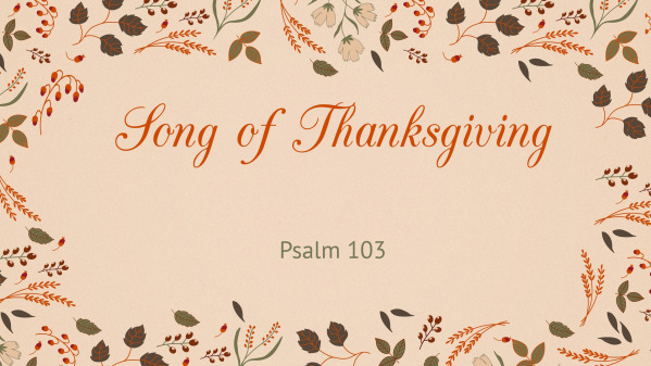 Song of Thanksgiving