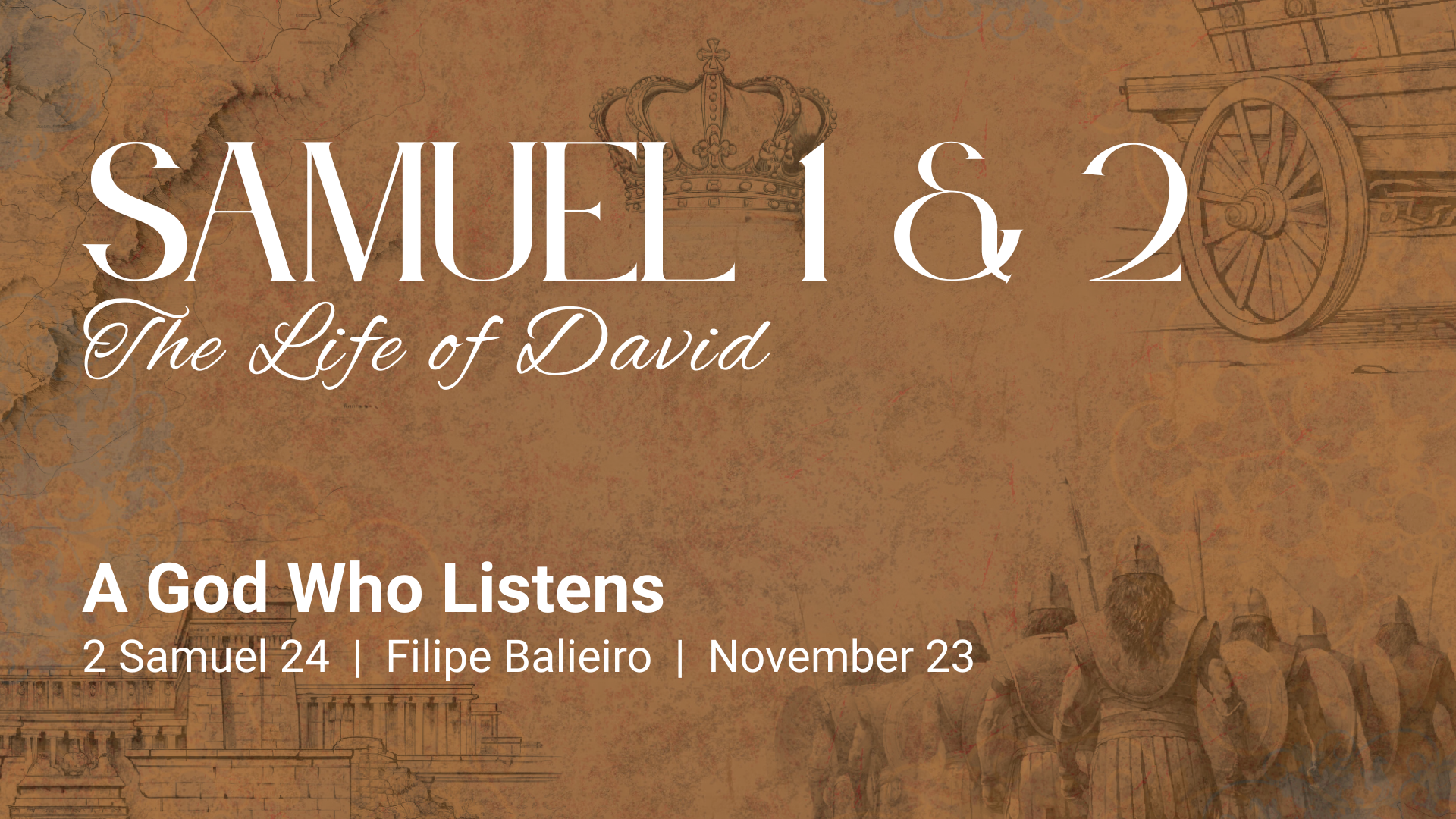 25/11/23 - A God Who Listens (2 Samuel 24)