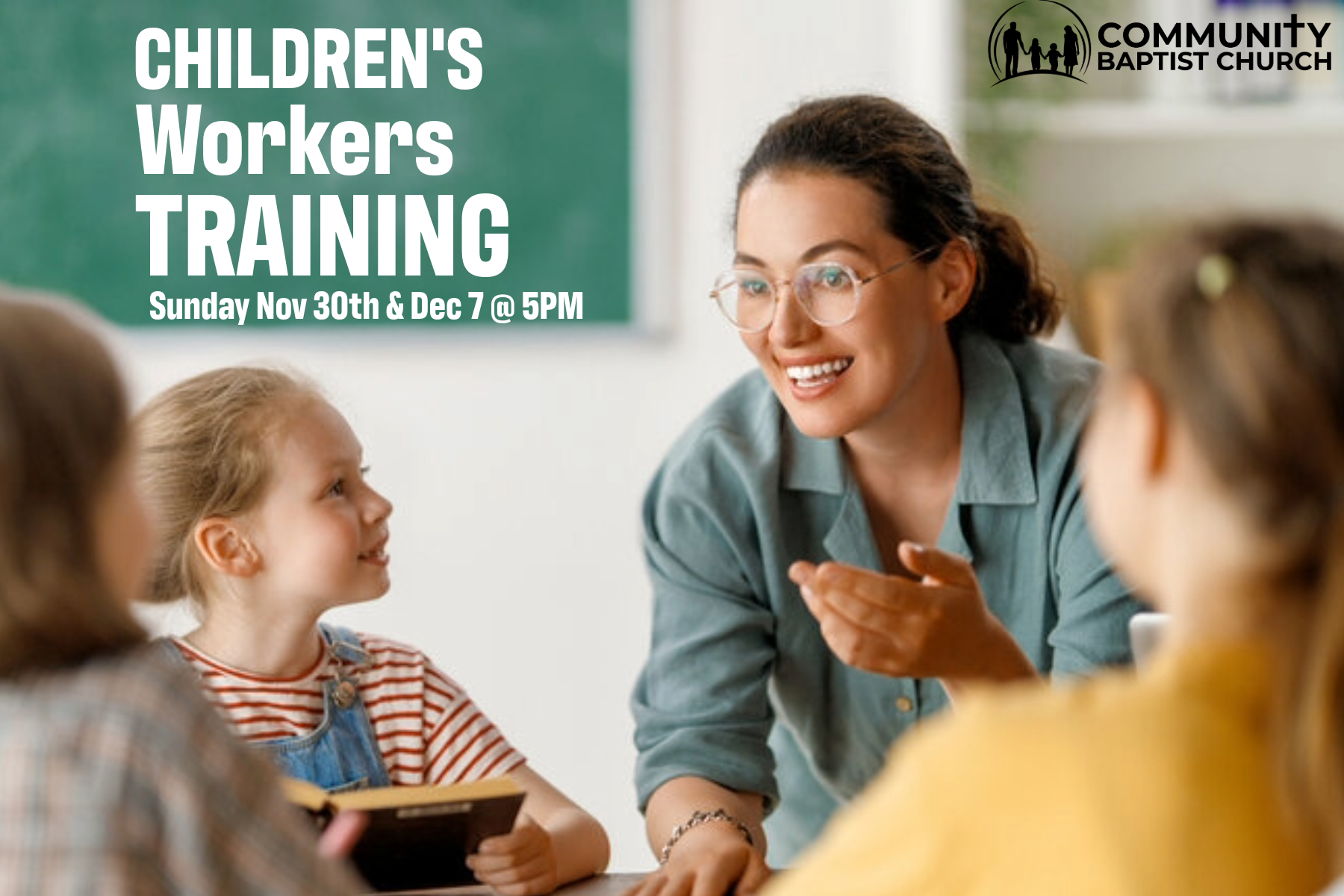 Nov 30, 2025 Sunday 5PM Childrens Worker Training