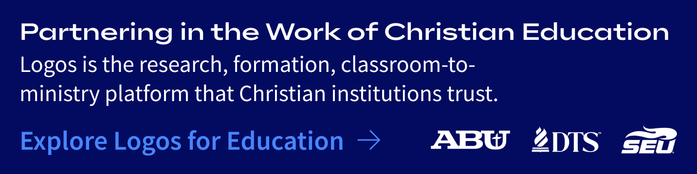 Partnering in the Work of Christian Education. Logos is the research, formation, classroom-to-ministry platform that Christian institutions trust. Explore Logos for Education. 