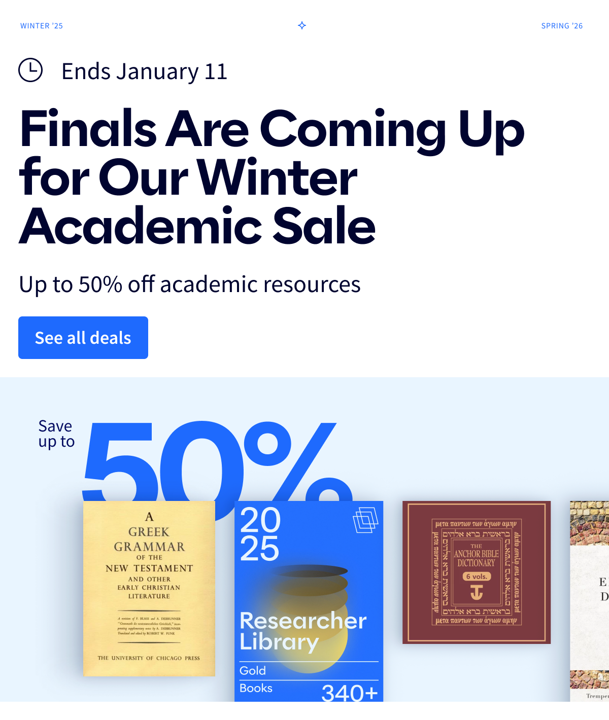 Finals Are Coming Up