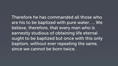 The Belgic Confession, Part 3: Avails Us?