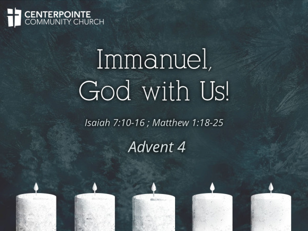 Immanuel, God with Us!