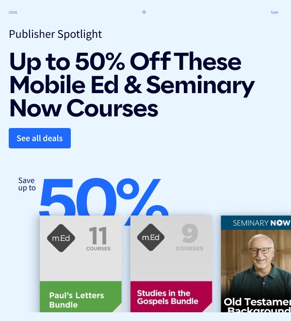 Logos is having a sale