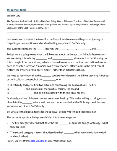 01 10-11 2026 Spiritual Beings Part 2 Saturday And Sunday Notes