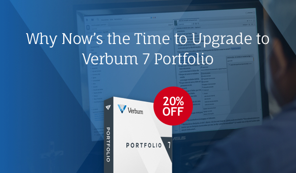 Verbum 7 Portfolio is 20% off!