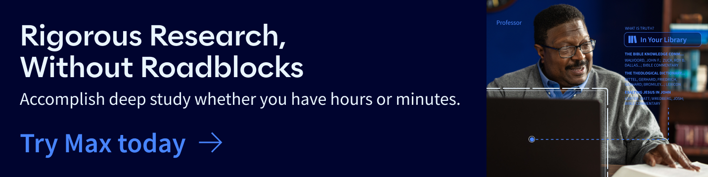 Rigorous Research, Without Roadblocks. Accomplish deep study whether you have hours or minutes. Try Logos free. 