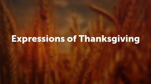 Expressions of Thanksgiving