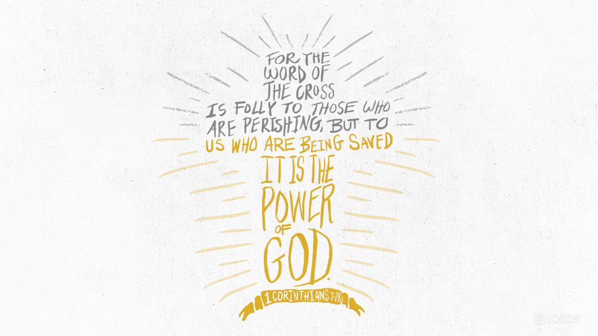 Verse art for 1 Corinthians 1:18
