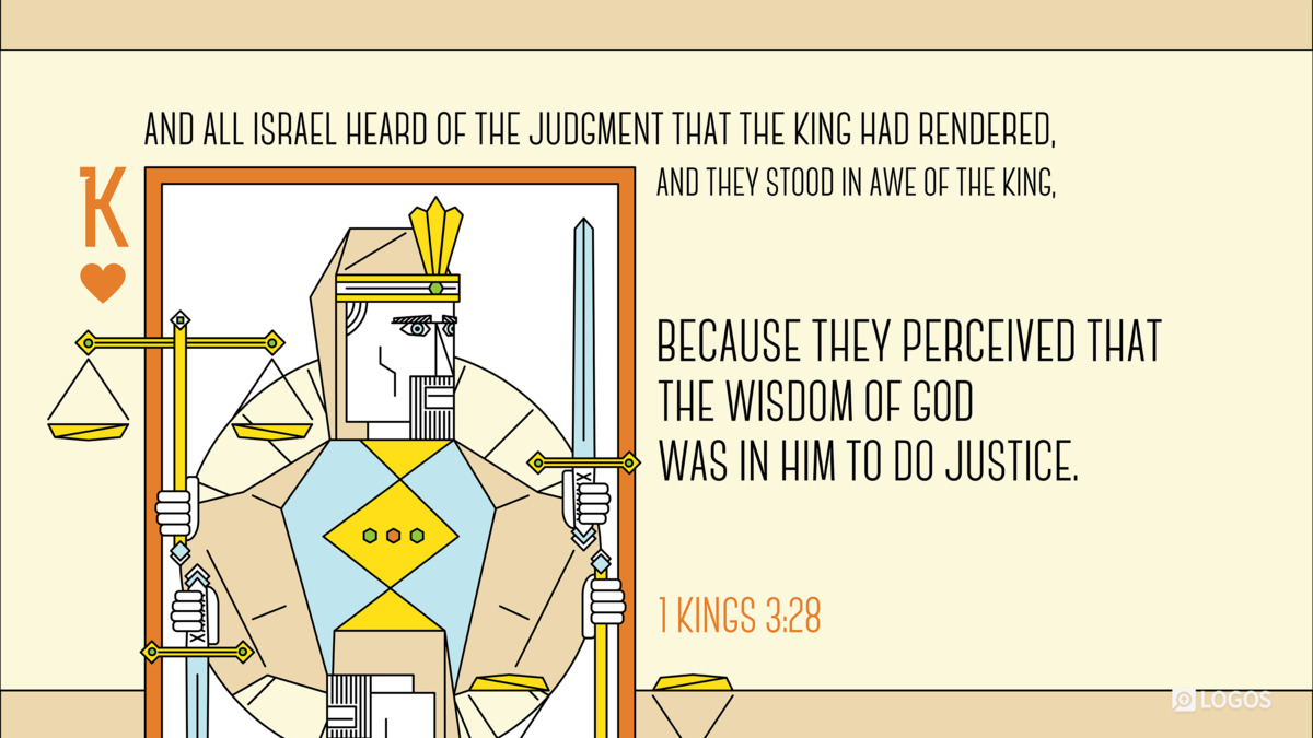 Verse art for 1 Kings 3:28
