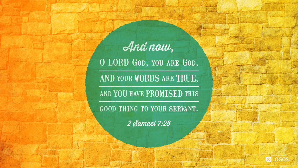 Verse art for 2 Samuel 7:28