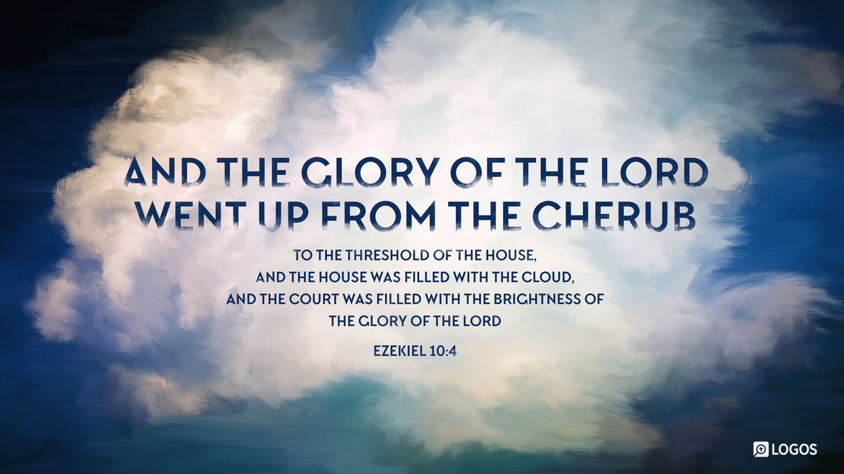 Verse art for Ezekiel 10:4