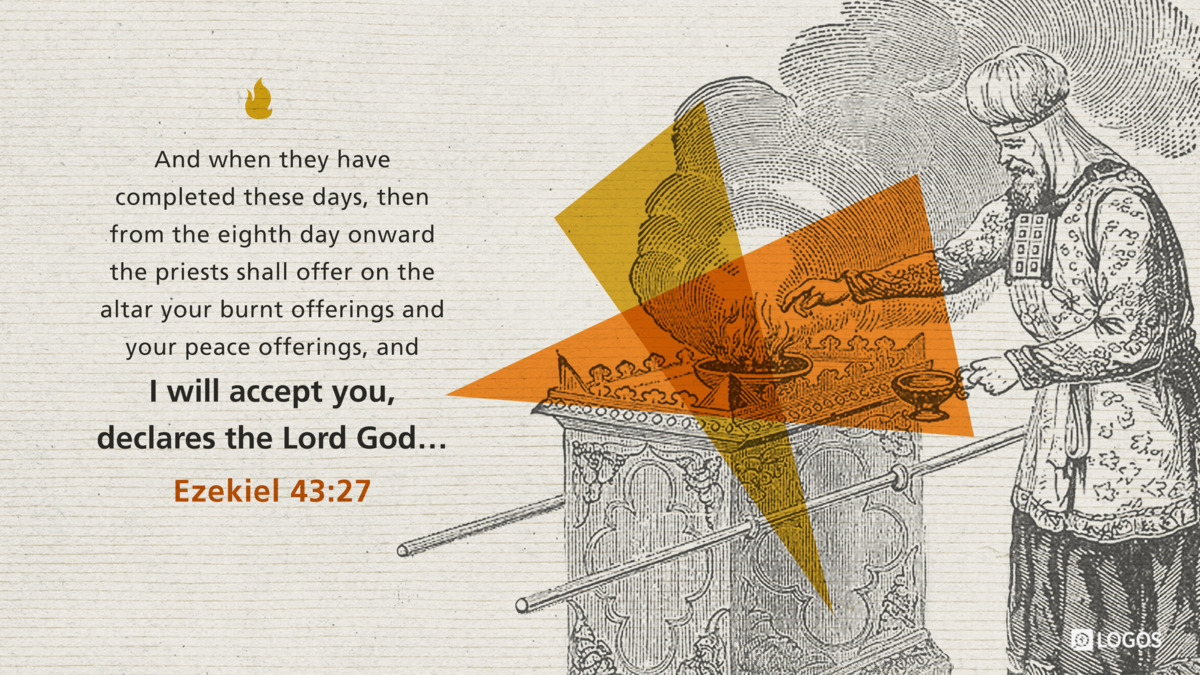 Verse art for Ezekiel 43:27