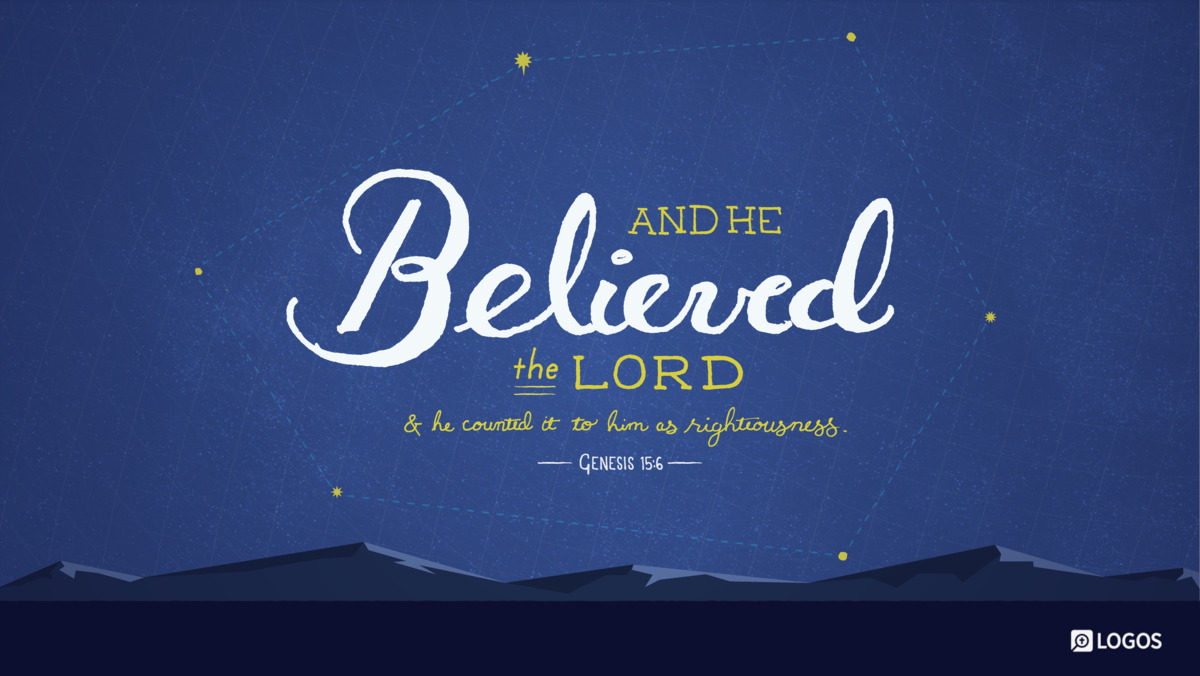 Verse art for Genesis 15:6