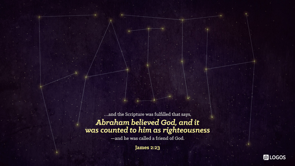 Verse art for James 2:23