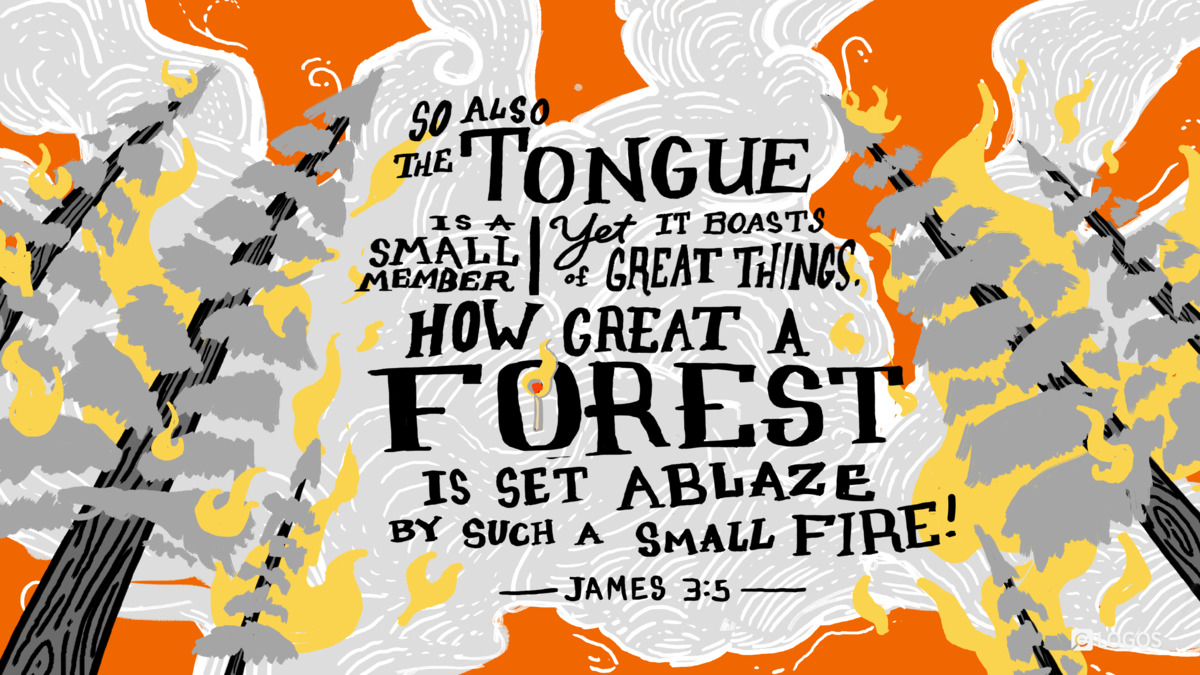 Verse art for James 3:5