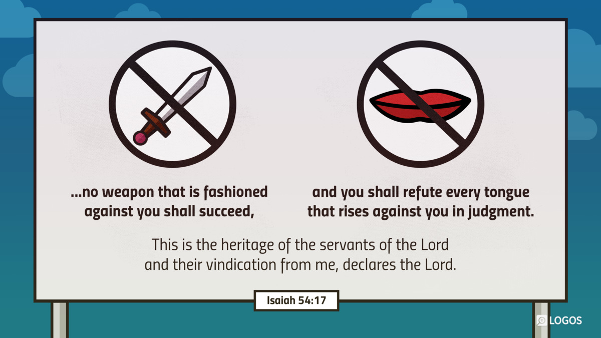Verse art for Isaiah 54:17