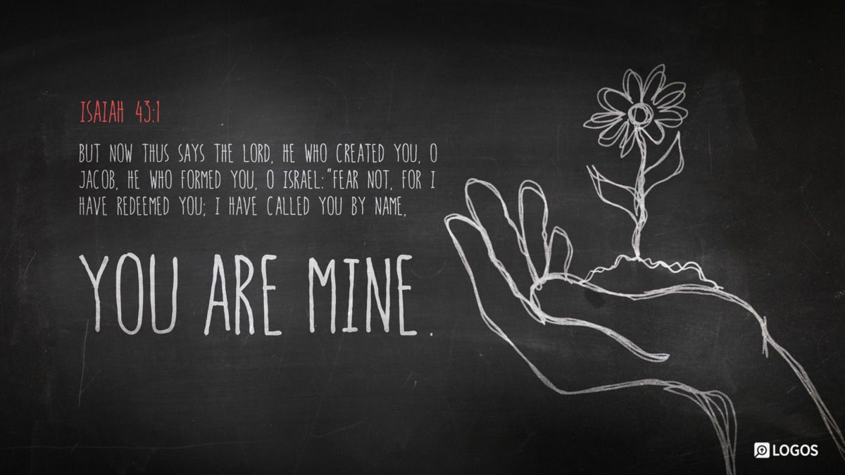 Verse art for Isaiah 43:1