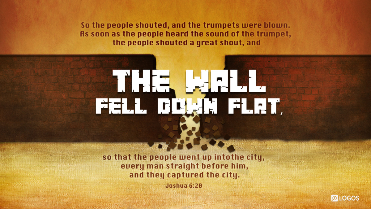 Verse art for Joshua 6:20