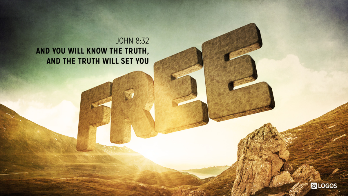 Verse art for John 8:32