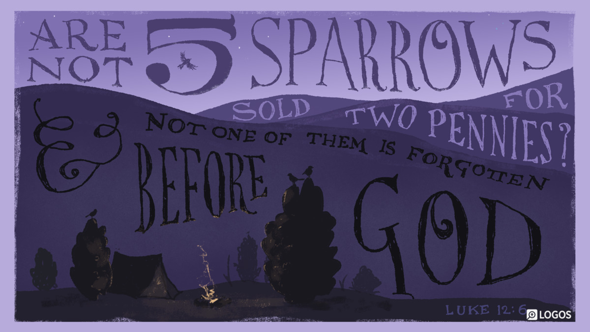 Verse art for Luke 12:6