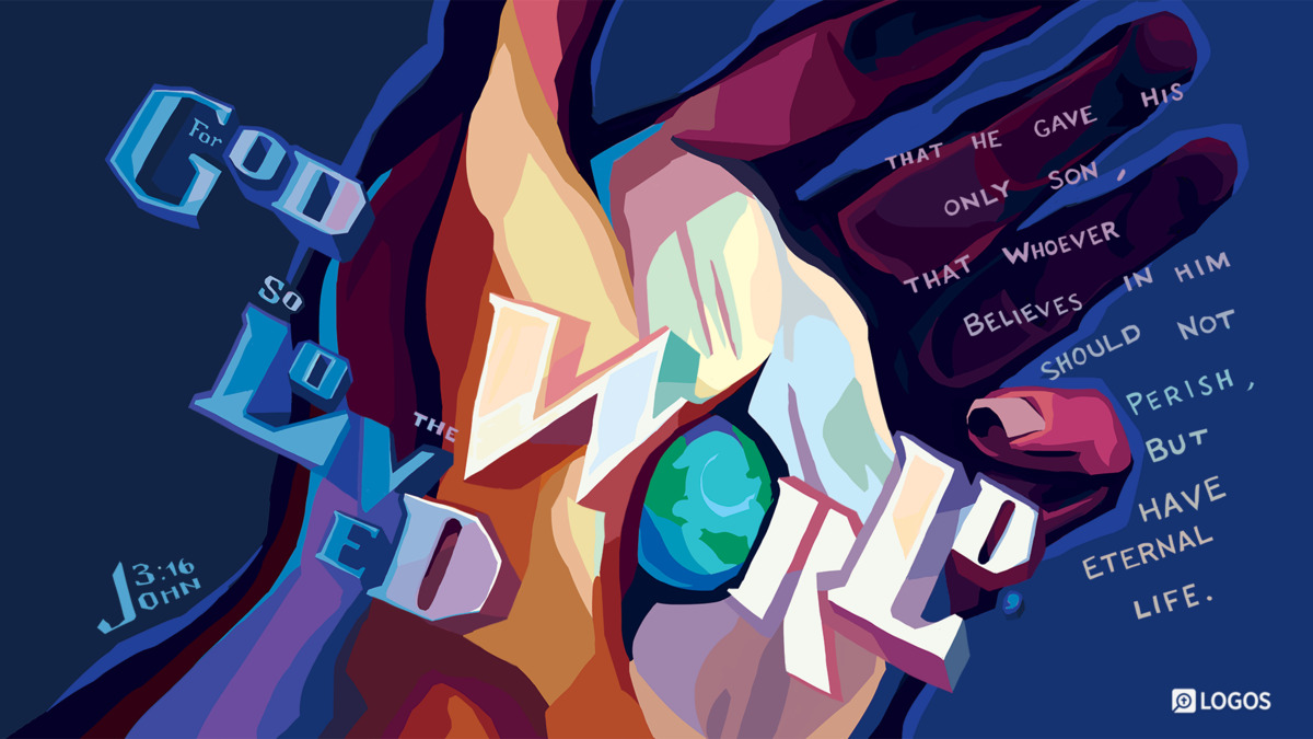 Verse art for John 3:16