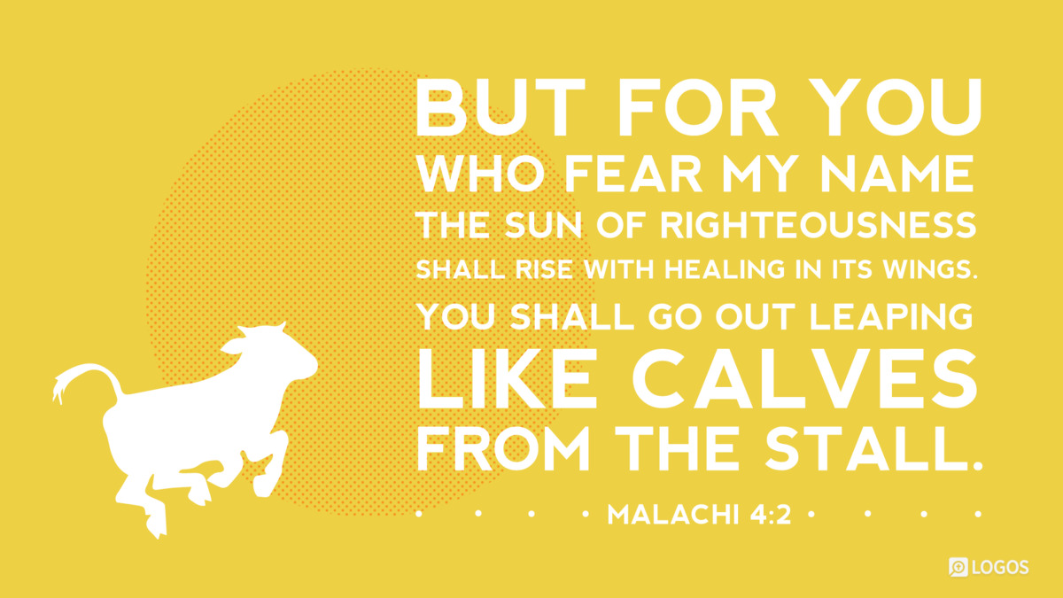 Verse art for Malachi 4:2