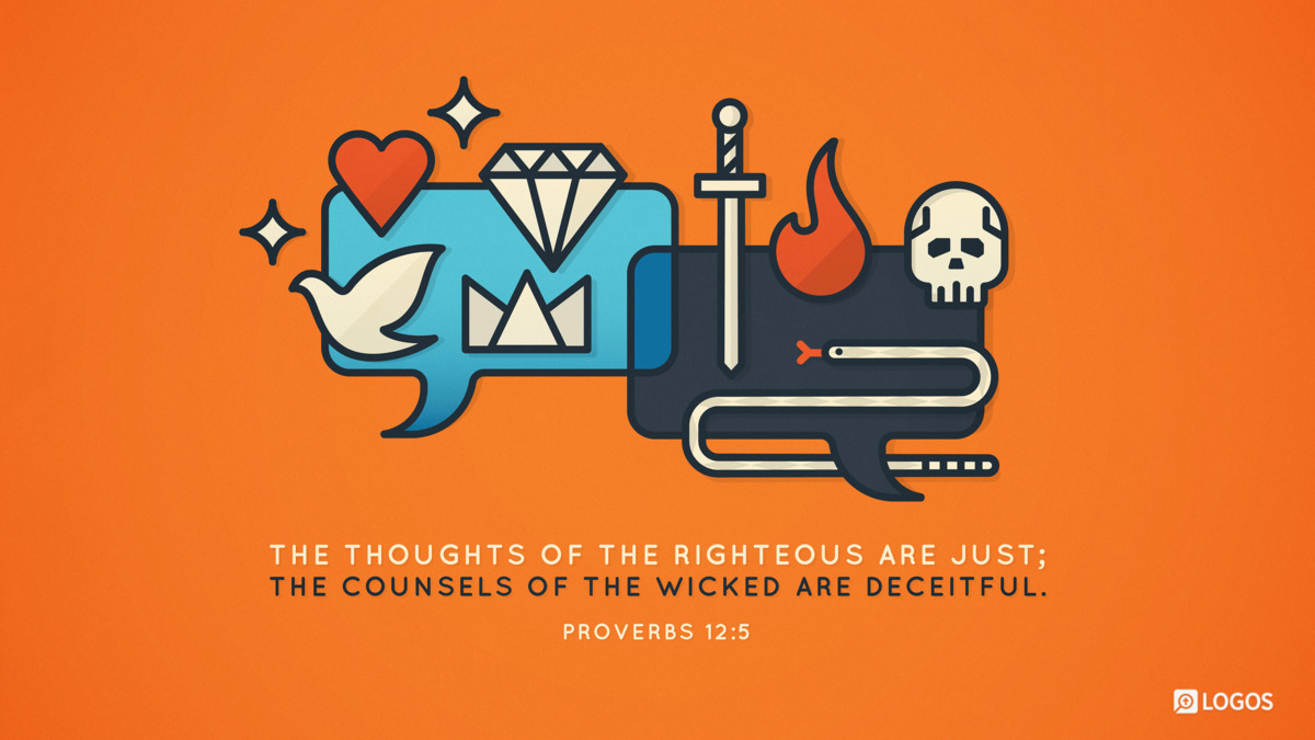 Verse art for Proverbs 12:5