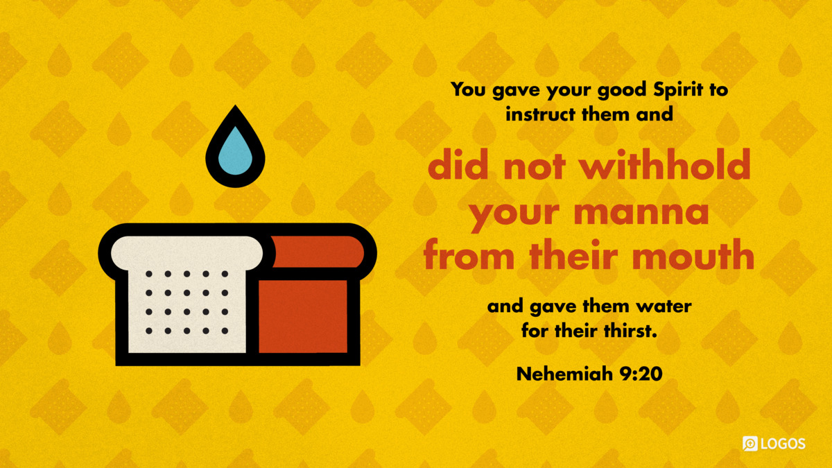 Verse art for Nehemiah 9:20