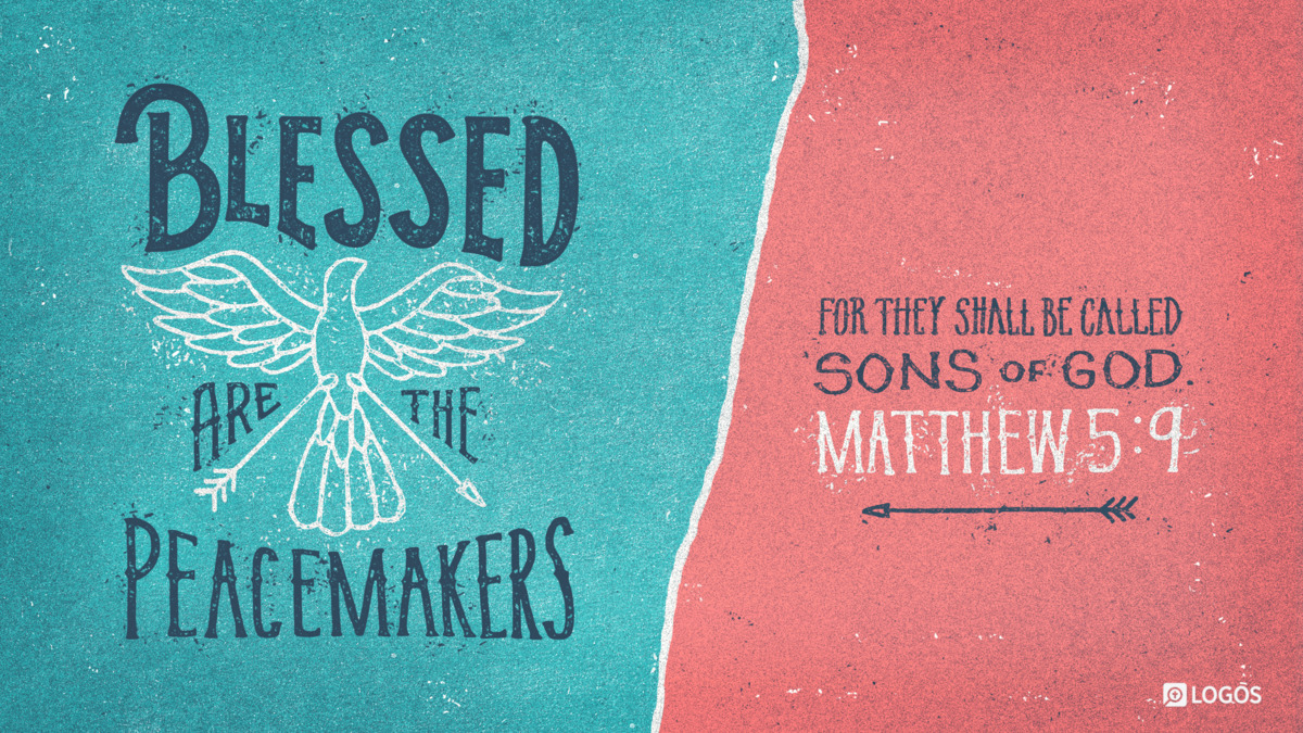 Verse art for Matthew 5:9