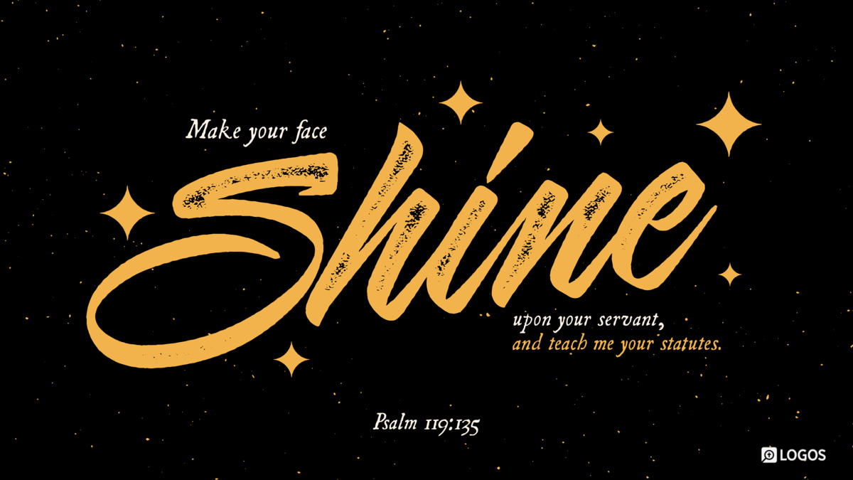 Verse art for Psalm 119:135