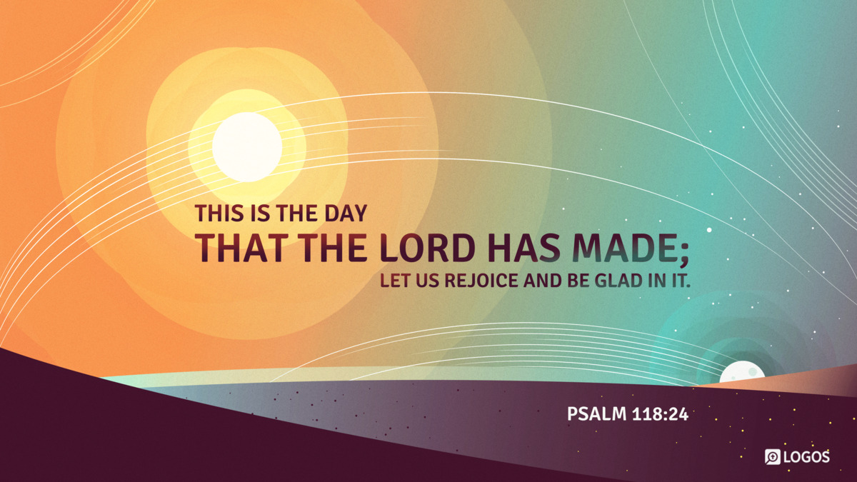 Verse art for Psalm 118:24