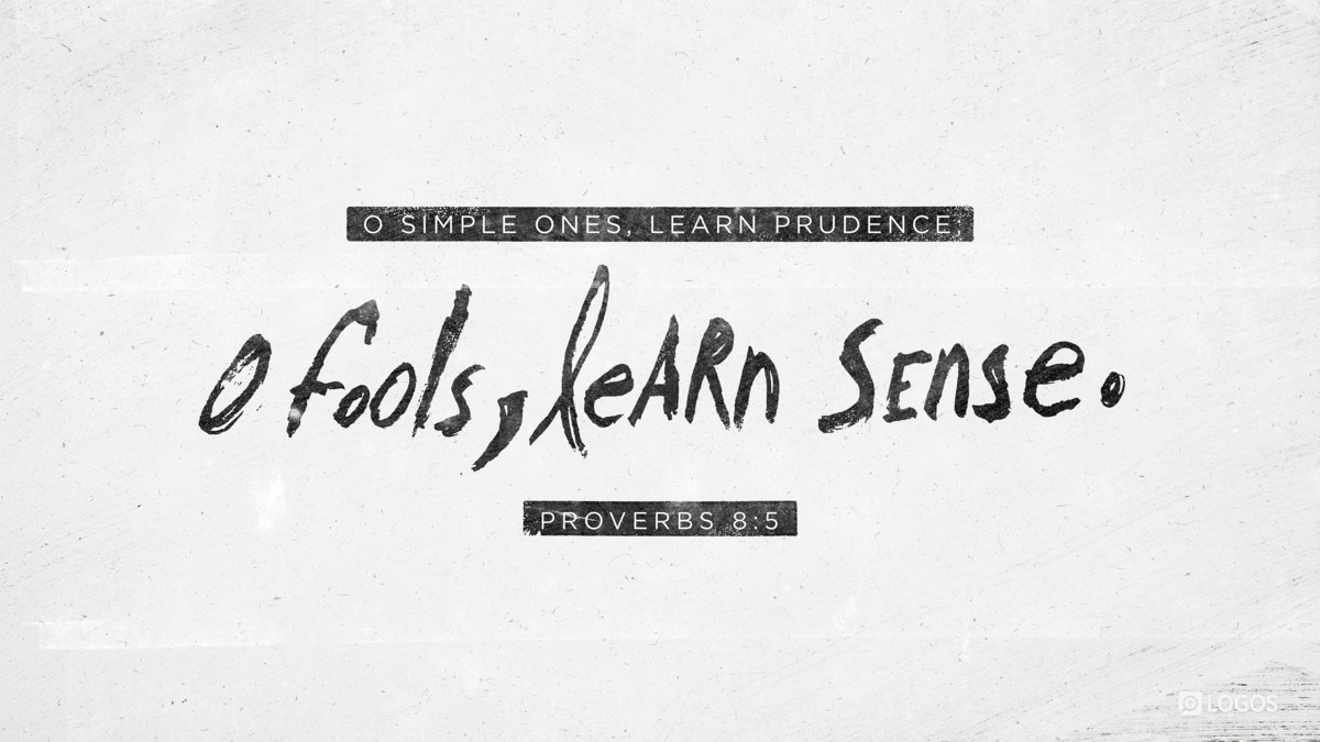 Verse art for Proverbs 8:5