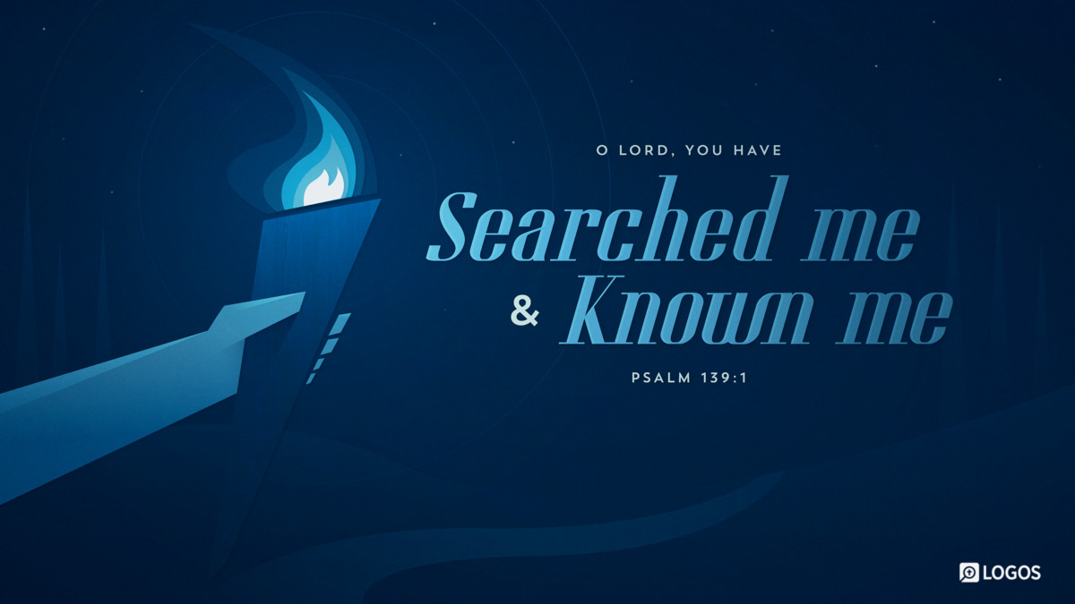 Verse art for Psalm 139:1