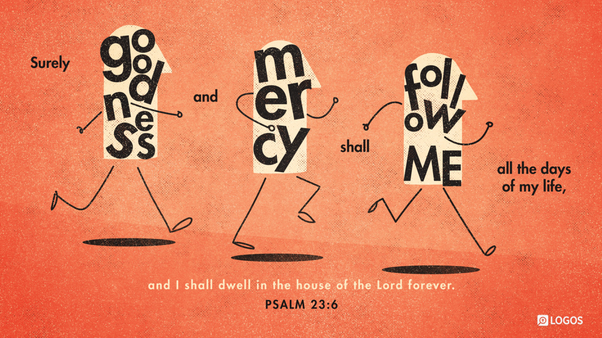Verse art for Psalm 23:6
