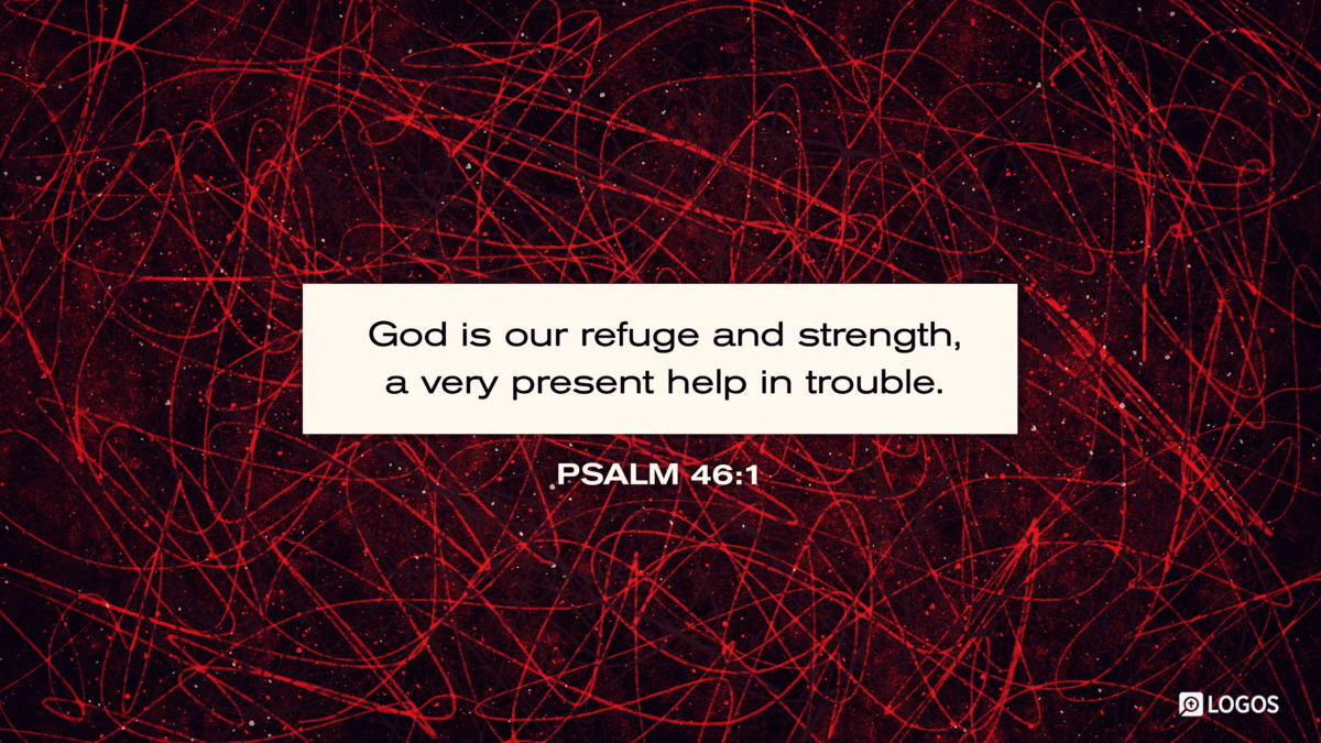Verse art for Psalm 46:1
