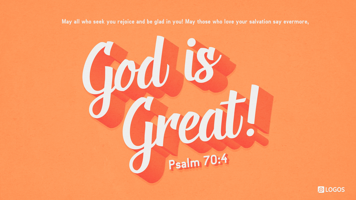 Verse art for Psalm 70:4